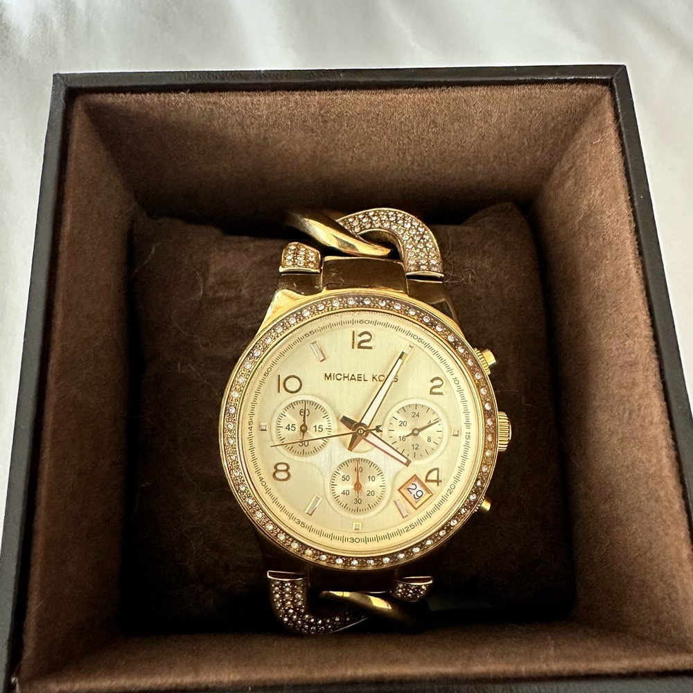 Michael Kors Gold Chronograph Watch